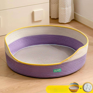 Cama para Perros y Gatos de Mimbre Resistente, Ecológica, Tejida, con Diseño de Dibujos Animados, Resistente a Arañazos, para Todas las Estaciones, Venta al por Mayor - Product Image 6