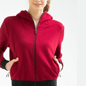 Sweat à capuche zippé pour femme, coupe classique, en molleton 100% coton épais, manches longues, chaud, imprimé personnalisé sur le devant, style streetwear, 2026 Best - Product Image 2