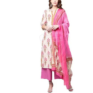 Traje tradicional modesto Shalwar Kameez islámico para mujeres para Eid Ramadán y ocasiones especiales - Product Image 1