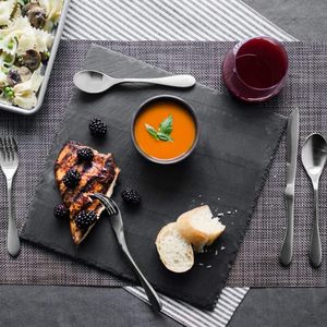 Juego de cubiertos de acero inoxidable de uso diario de aspecto simple, cubiertos de primera calidad, diseño elegante y duradero, perfecto para elementos esenciales de comedor con estilo - Product Image 3