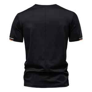 Camiseta de algodón de verano personalizada para hombre, tela ligera y transpirable, ropa informal diaria elegante - Product Image 5