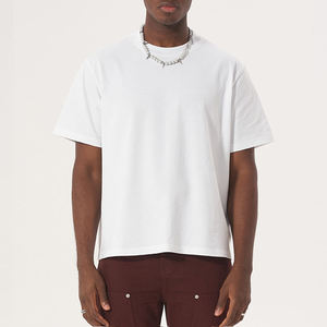 High Quality Cropped Boxy Fit Men's <b>t</b> <b>Shirt</b> Casual Oversized Blank Dry Custom Fit <b>T</b>-<b>shirt</b> Printing for Men <b>White</b> <b>t</b> <b>Shirt</b> - Product Image 2