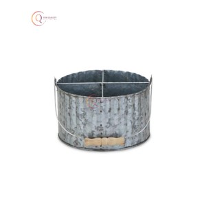 Supports de stockage d'épices galvanisés à la main élégants Forme ronde Look fantastique pour la maison et les ustensiles de cuisine Organisateur de stockage sur les meilleures ventes - Product Image 6