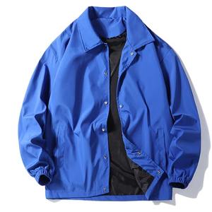 Wholesale modern sports custom logo waterproof manufacturer lightweight Turnover Collar Casual Windbreaker and <b>coaches</b> jackets - Product Image 3