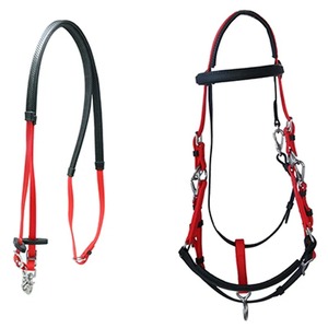 Riendas de brida inglesas OEM ODM bajas Estilo de sillín sintético Material de PVC de nailon Estilo occidental Halters Trail Endurance Horse - Product Image 4