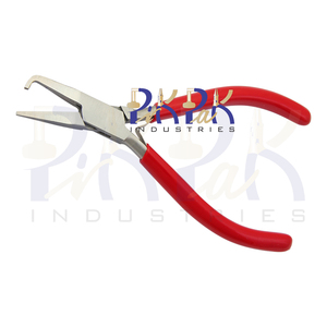 Precision 131mm Jewelry Making DIY Crafting Prong Lifting Pliers with Spring & PVC Handles for Crimping & Fishing OEM Supported - Product Image 2