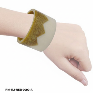 Brazalete de Resina Hecho a Mano de Dos Tonos de Moda para Mujer, Perfecto para Uso Diario - Product Image 2