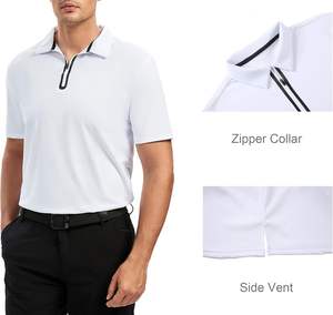 Polo à manches courtes unisexe de haute qualité, à séchage rapide, avec évacuation de l'humidité, impression numérique personnalisée tricotée pour golfeurs - Product Image 3