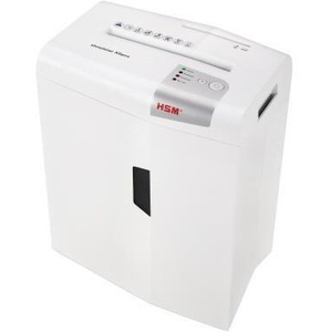 Déchiqueteuse de papier HSM Shredstar X6pro P-5 blanc/argent, découpe efficace en particules pour agrafes, pinces à papier, cartes de crédit, CD/DVD - Product Image 1