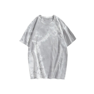 Camiseta de gran tamaño informal con estampado teñido de corbata para hombre de alta calidad con mangas cortas a la venta a precios baratos - Product Image 5
