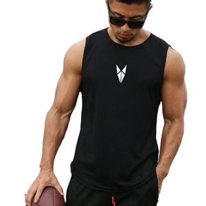 Camiseta Deportiva Casual Personalizada al por Mayor para Hombre, de Secado Rápido, Transpirable, de Algodón y Fibra de Bambú, Ajustada, para Entrenamiento Muscular - Product Image 1