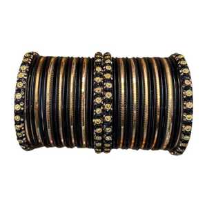 Vente directe d'usine, ensembles de bracelets en verre ronds, ensembles de churiyan religieux islamiques pour femmes adultes - Product Image 1