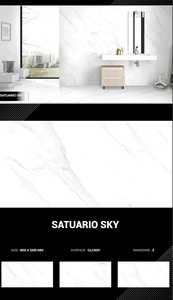 Goodone Modern 60X120 Polished White <b>Ceramic</b> Floor Tile Solid Texture Porcelain for Living Room for Apartment Use - Product Image 3