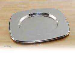 จานเครื่องชาร์จแก้วสำหรับตกแต่งงานแต่งงาน,จานโลหะกลมสำหรับตกแต่งจานเครื่องชาร์จสีเงิน - Product Image 4