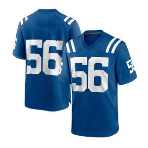 Vente directe d'usine Uniforme de football américain personnalisé 100% polyester Unisexe Manches courtes Entièrement imprimé par sublimation Respirant - Product Image 4
