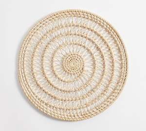 Table Top Rattan/<b>Seagrass</b> Eco-Friendly Charger Plates Mat-Customizable Color Size Modern Design for Wedding Event Dining Table - Product Image 4