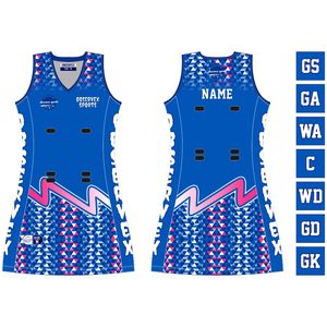 Women High Quality Personalization Plus Size Netball Dresses Teams Clubs Custom Sublimated <b>Bibs</b> Spandex/Cotton Uniform - Product Image 4