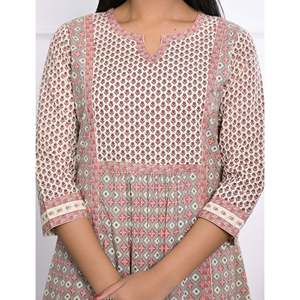 Vestido Corto de Algodón Estampado en Tonos Pastel con Aberturas, Estilo Casual Transpirable para Fiesta en la Playa, Cintura Baja - Product Image 2