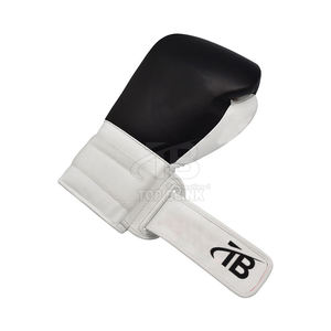 ถุงมือชกมวยคุณภาพระดับมืออาชีพถุงมือหนังติดป้ายแบบส่วนตัวพร้อมสายรัดข้อมือ - Product Image 6