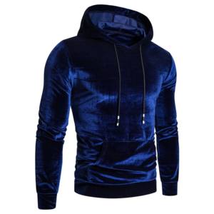 Sweat à capuche en velours pour hommes Fabricants de vêtements Pull surdimensionné 100% coton mélangé Street Hoodies Hommes Heavyweight - Product Image 1