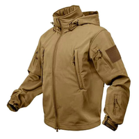 Blouson Bomber Softshell Homme en Toile Enduite au Design Unique, Séchage Rapide, Respirant, Imperméable, pour l'Extérieur, Hiver, Col Montant, Lettre sur le Devant