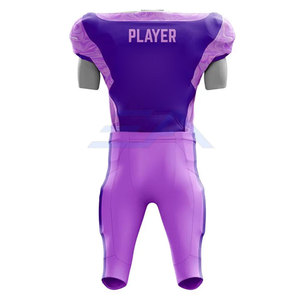 Uniforme de Fútbol Americano de Manga Corta Transpirable de Último Diseño, Ropa de Equipo Hecha de 100% Poliéster - Product Image 2