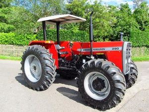 Tracteur à roues Massey Ferguson 290, 80 CV, 4 roues motrices, usage agricole, couleur rouge - Product Image 6