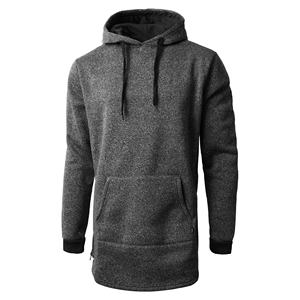 เสื้อมีฮู้ดทรงยาวใส่สบายเหมาะกับชายและชายเสื้อยาวและดูผ่อนคลายสำหรับทุกโอกาส - Product Image 3