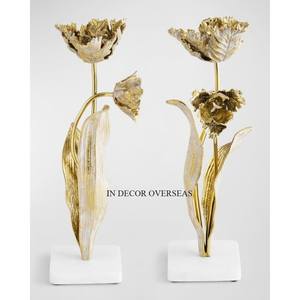 Meilleure qualité en métal de haute qualité plaqué or Unique élégant concepteur mariage et événements Table pièce maîtresse bougeoir fournitures - Product Image 6