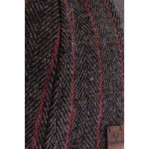 Gorro de lana a rayas marrón unisex Gorro de invierno básico ajustable con logotipo trasero Máscara de ropa Casto a prueba de sudor - Product Image 2