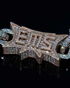 สร้อยคอเงินแท้ 925 ประดับเพชรซิคอนหลากสี ดีไซน์เรขาคณิต สไตล์ฮิปฮอป สำหรับใส่ทุกวัน รุ่นใหม่ล่าสุด - Product Image 4