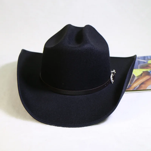 Gran oferta, sombrero de vaquero Unisex personalizado, Color sólido, algodón, poliéster para fiesta, deportes al aire libre, adultos, sombreros de vaquera - Product Image 4