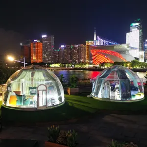 Outdoor Transparente Igloo Dome House para Camping Caminhadas Resort Hotel Glamping Pod PC Dome Tent Para Venda