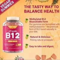 Gummies Énergisantes OEM pour le Cerveau : Vitamines D et B12 pour Améliorer l'Humeur, Stimuler le Métabolisme, Renforcer les Os et les Muscles