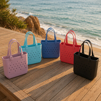 Grand sac de plage en EVA grande capacité, sac de plage en caoutchouc, sac fourre-tout d'été pour femmes, pour piscine, vacances, voyages, shopping, sac de transport réutilisable