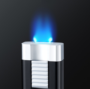 Encendedor de cigarros plano clásico a prueba de viento, encendedor de Metal de fuego único, encendedor de regalo con logotipo personalizado - Product Image 3