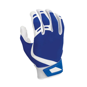 Blue And White Full Finger Baseball Glove For Adults Right Hand Hook And Loop Closure Breathable Synthetic Baseball Gloves - Product Image 3