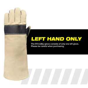 Gants de soudage en cuir de vachette renforcé Gants de lutte contre l'incendie ignifuges doux et confortables résistants à l'abrasion - Product Image 6