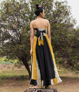 Tie and Dye Multi Color Smoking Tube Ankle Length Flared Casual <b>Women</b> Long Maxi <b>Dresses</b> - Product Image 3