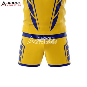 Ensemble uniforme de rugby officiel pour hommes, tissu léger et durable, séchage rapide, maillot à manches courtes et short pour les matchs de club - Product Image 5