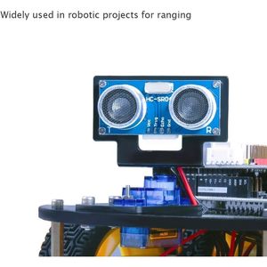 ELEGOO 5PCS HC-SR04 Module ultrasonique capteur de distance compatible avec Arduino UNO MEGA R3 Nano Robot XBee ZigBee - Product Image 4