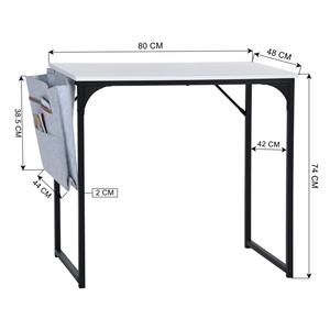 Well Home Escritorio para computadora Off-White de 80x48 cm y 74 cm con soporte para documentos - Product Image 5