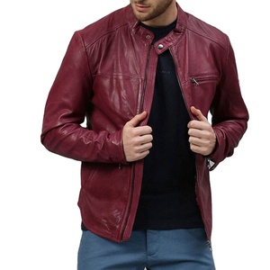 Veste en cuir de qualité supérieure, prix abordable, taille confortable, ventes chaudes, logo personnalisé pour homme, veste en cuir - Product Image 1
