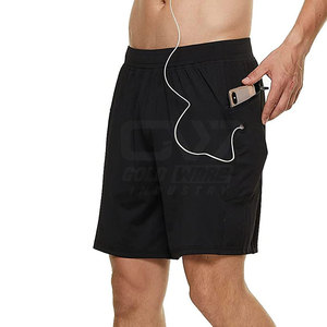 Tissu à séchage rapide hommes entraînement Gym été Shorts couleur unie hommes Fitness Shorts pour vente en ligne - Product Image 1