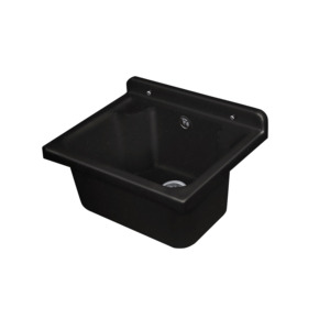 Lavabo da Bagno a Parete in PP Nero 42x34 cm - Product Image 1