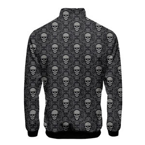 Blouson aviateur noir de haute qualité pour hommes avec col montant tendance hiver Logo OEM personnalisé décontracté vente en gros - Product Image 3