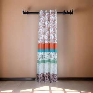 High Quality Cotton <b>Curtains</b> Attractive Modern Fleurs Digital Printed for Living Room Shade in Home Hotel Office Decoration - Product Image 1