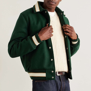 Veste de baseball de haute qualité, personnalisée, avec logo brodé, écologique, style hip-hop, bomber, varsity, collage - Product Image 2