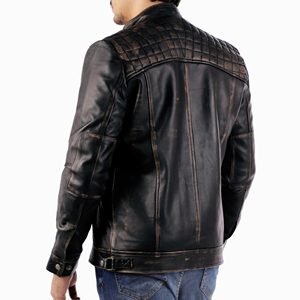 Best Design Leather <b>Jacket</b> for Men Customized Cowhide Leather <b>Jacket</b> for Men Breathable Windbreaker Quilted Men's <b>Jackets</b> - Product Image 2