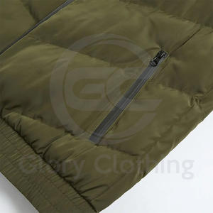 Veste matelassée pour homme tendance de l'hiver, nouvelle conception, coupe ajustée, veste matelassée unie, vestes pour homme - Product Image 5